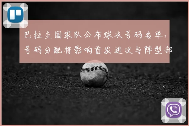 巴拉圭国家队公布球衣号码名单,号码分配将影响首发进攻与阵型部署